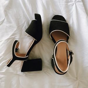 Urban Outfitters corduroy block heels